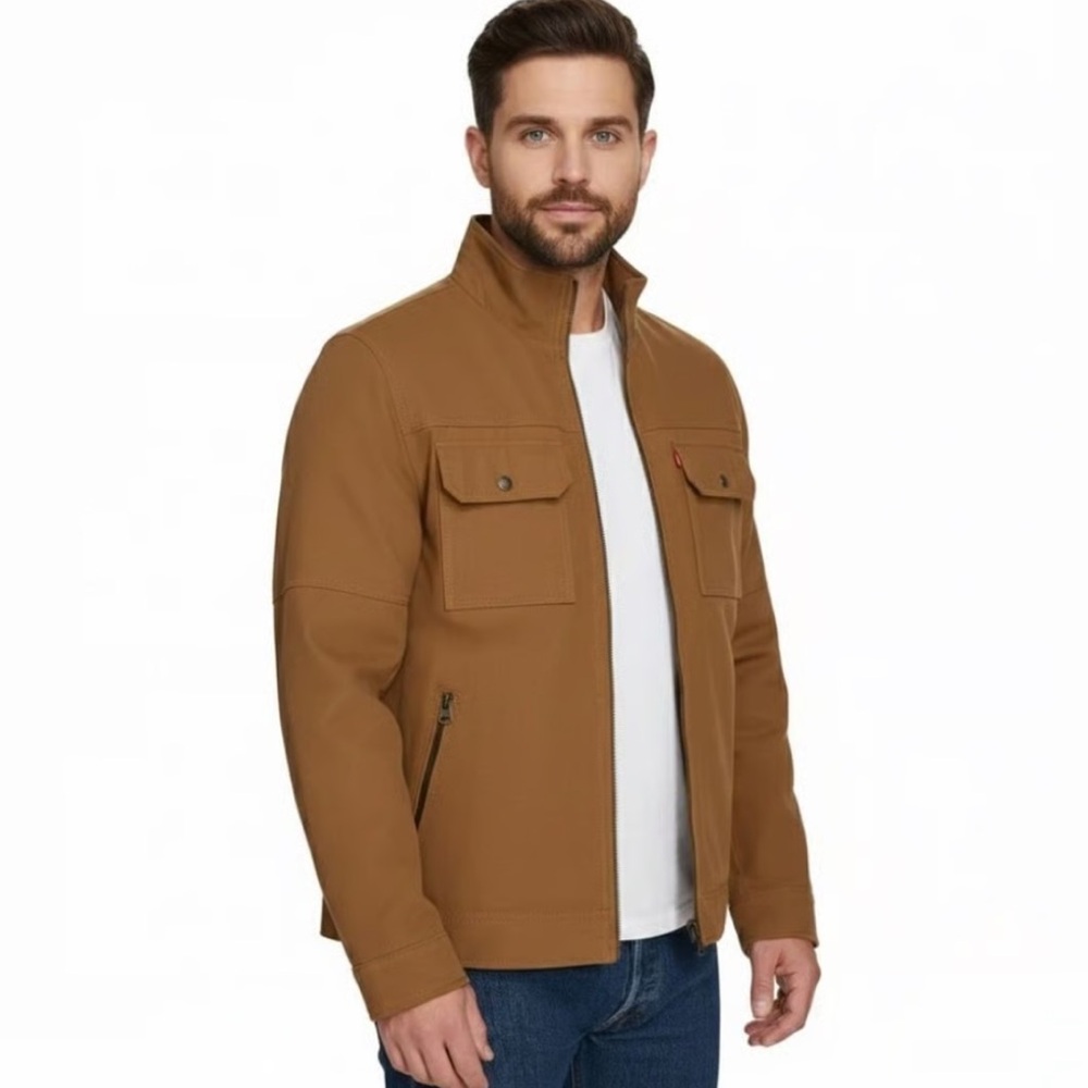 Levi's Men's Tan Canvas Utility Jacket
